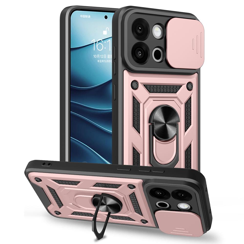 AMORUS For OnePlus 13s 5G/13T 5G Case Kickstand PC+TPU Phone Cover with Camera Lens Slider