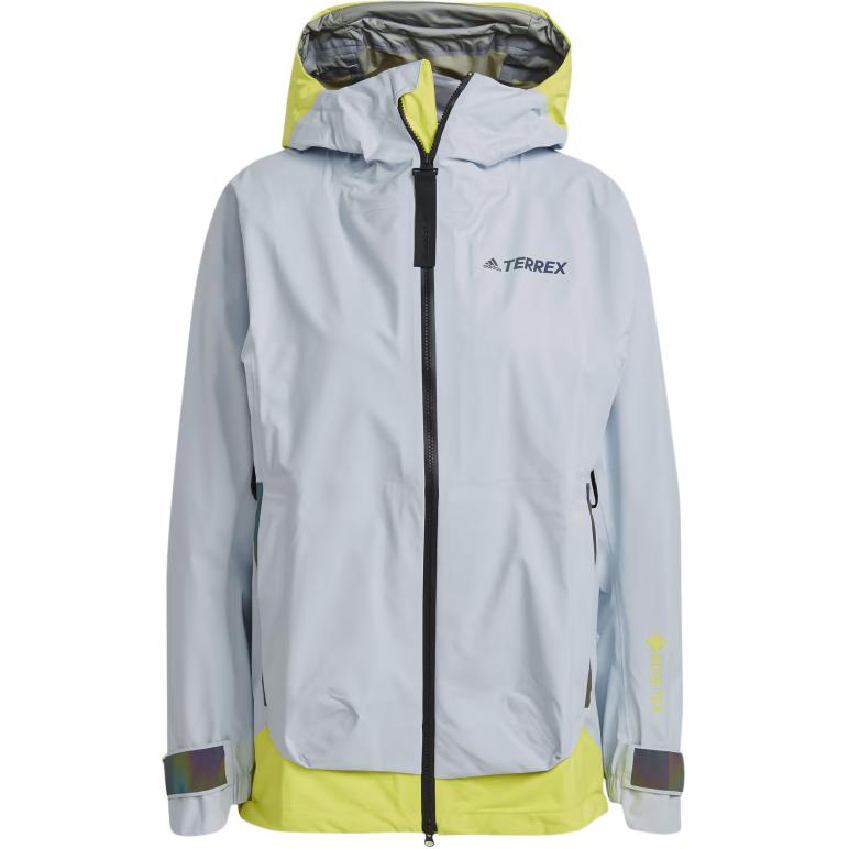 Adidas Myshelter Gore-Tex Casual Waterproof Hooded Jacket Women Jackets Aura-Blue Acid-Yellow GM4822