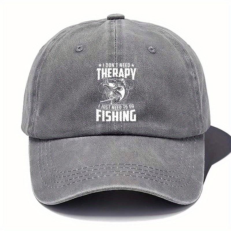 Funny Fishing Hat with I Dont Need Relax I Just Need to Fish Saying  Lightweight Baseball Cap for Anglers