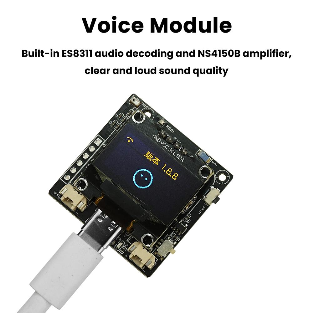 ESP32-C3 voice chat module Xiaozhi AI artificial intelligence development board Intelligent Voice Dialogue Module Type C interfa