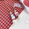 Luxurious Plush Snowman Keychain Soft Plush Design Ideal For Christmas Holiday Decors Keychain Bag Accessory Fashionable Gift