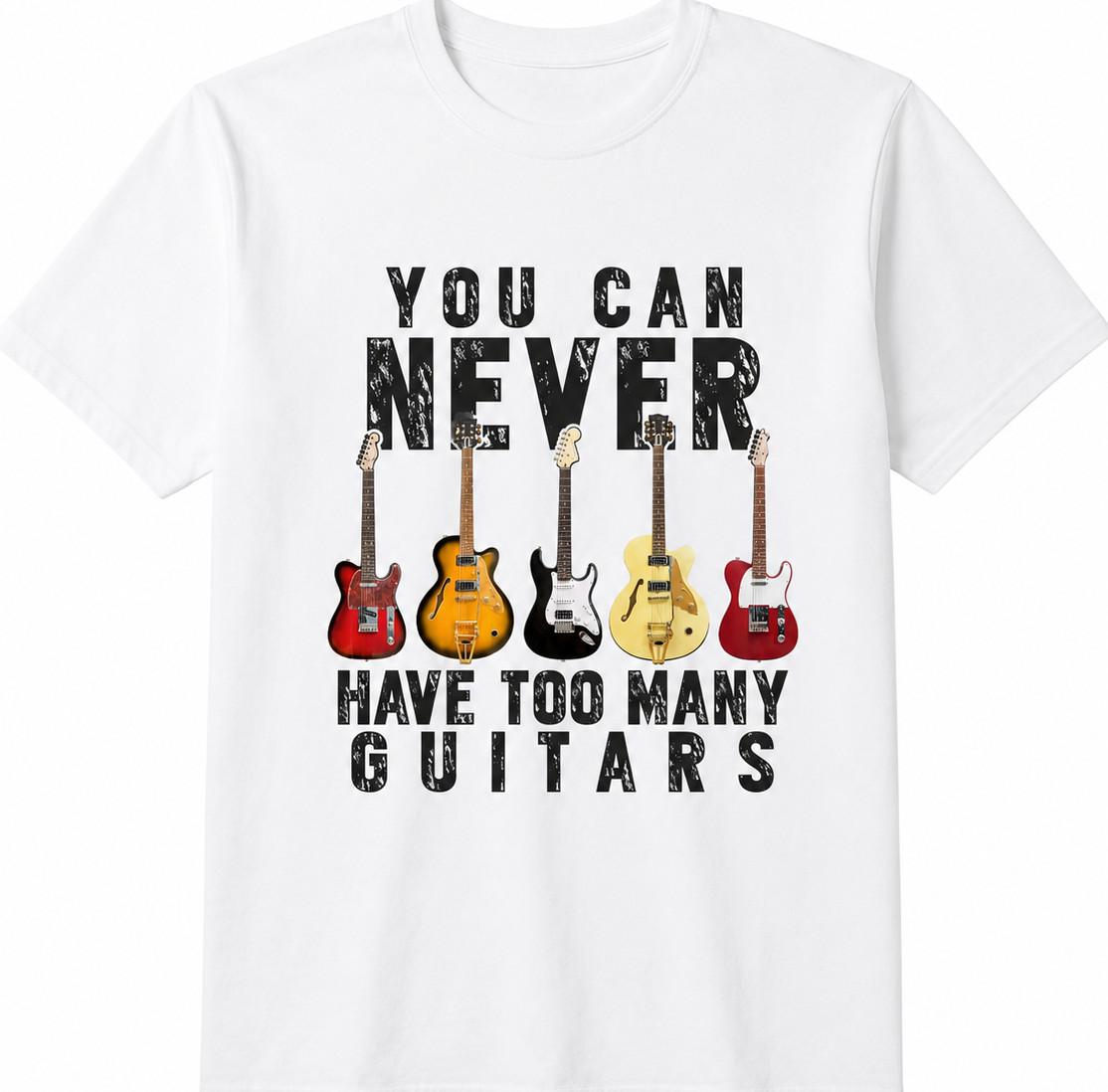 You can never have too many guitars T shirt tee Music Rock Amp XXXL