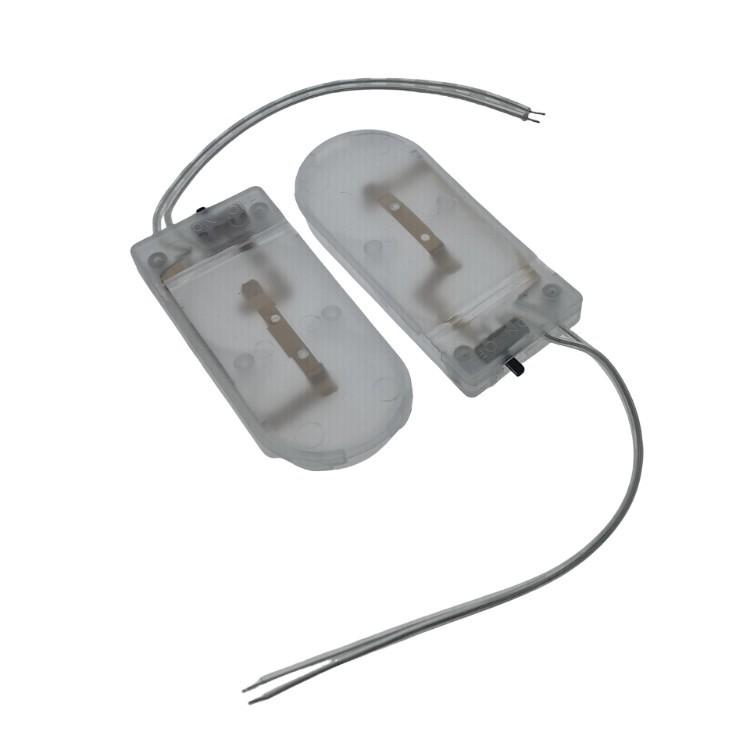 CR2032/LIR2032 Button Cell Battery Holder with Switch and Wire - Flip Cover Design