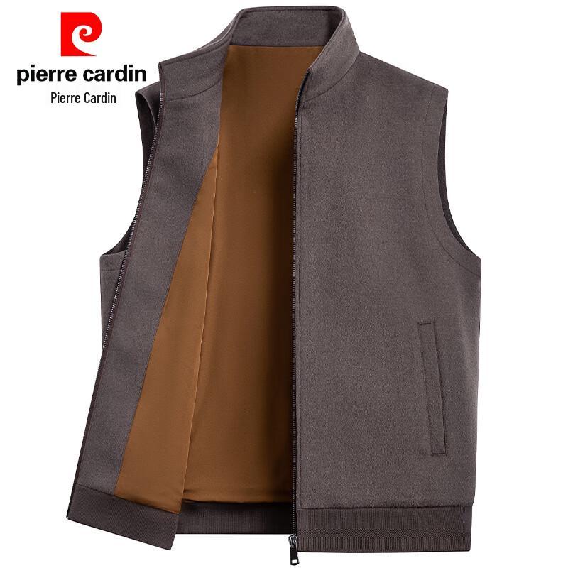 

Pierre Cardin Men s 100% Wool Stand Collar Vest 2XL