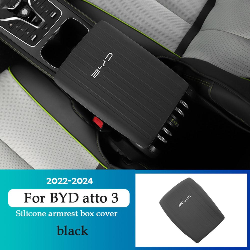 For BYD ATTO 3 2022 2023 2024 2025 Plus Car Silicone Armrest Box Cover Car Interior Accessories Durable Protection