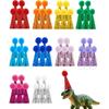 PET SHOW 50 Pack Mini Party Hats for Animal Figures Toys Dinosaurs Tiny Hats for Crafts Colorful Doll Headwear Decorative Adjustable Miniature Cone