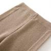 100% Pure Cashmere Leggings Women's Slimming, High-Elasticity Knitted Thermal Tights KTY