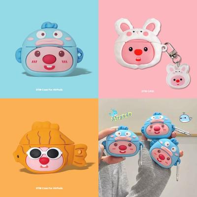 For Airpods 1 2 3 Pro Pro 2 Little Beaver Silicone Earphone Case Accessories Cover