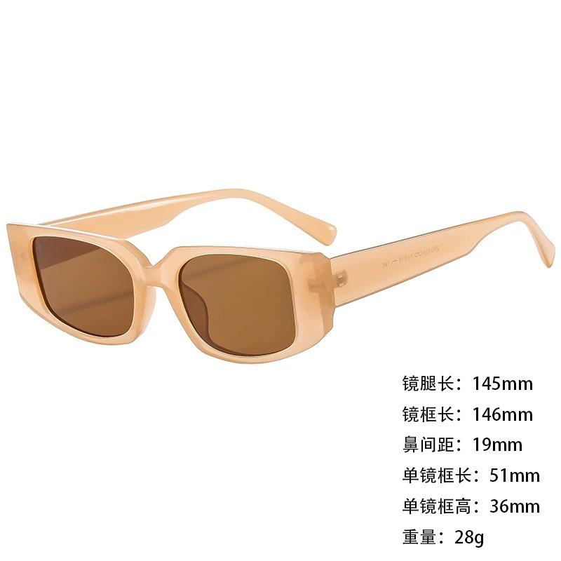 Sunglasses Wide Legs Small Frame Vgo88 Foreign Trade Square Fashion Trend Cat Eye Sunglasses