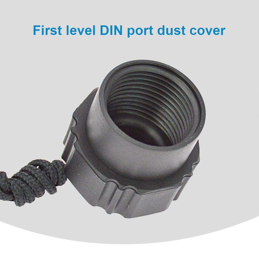 5-1Pcs Diving Dust Cap Threaded First Stage Valve Cover Easy To Use Dust Cover Plug for Din 1ST Stage Regulator