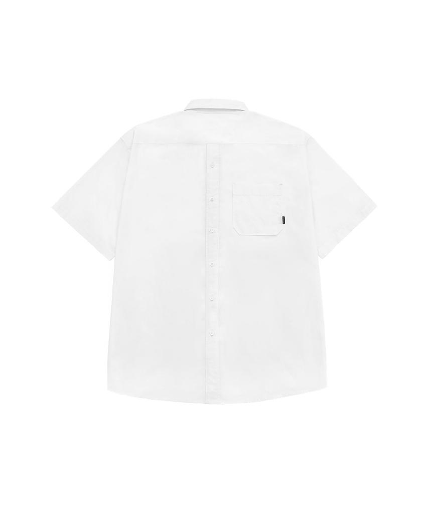 OHY Back Stitch Pocket Half Shirts-White