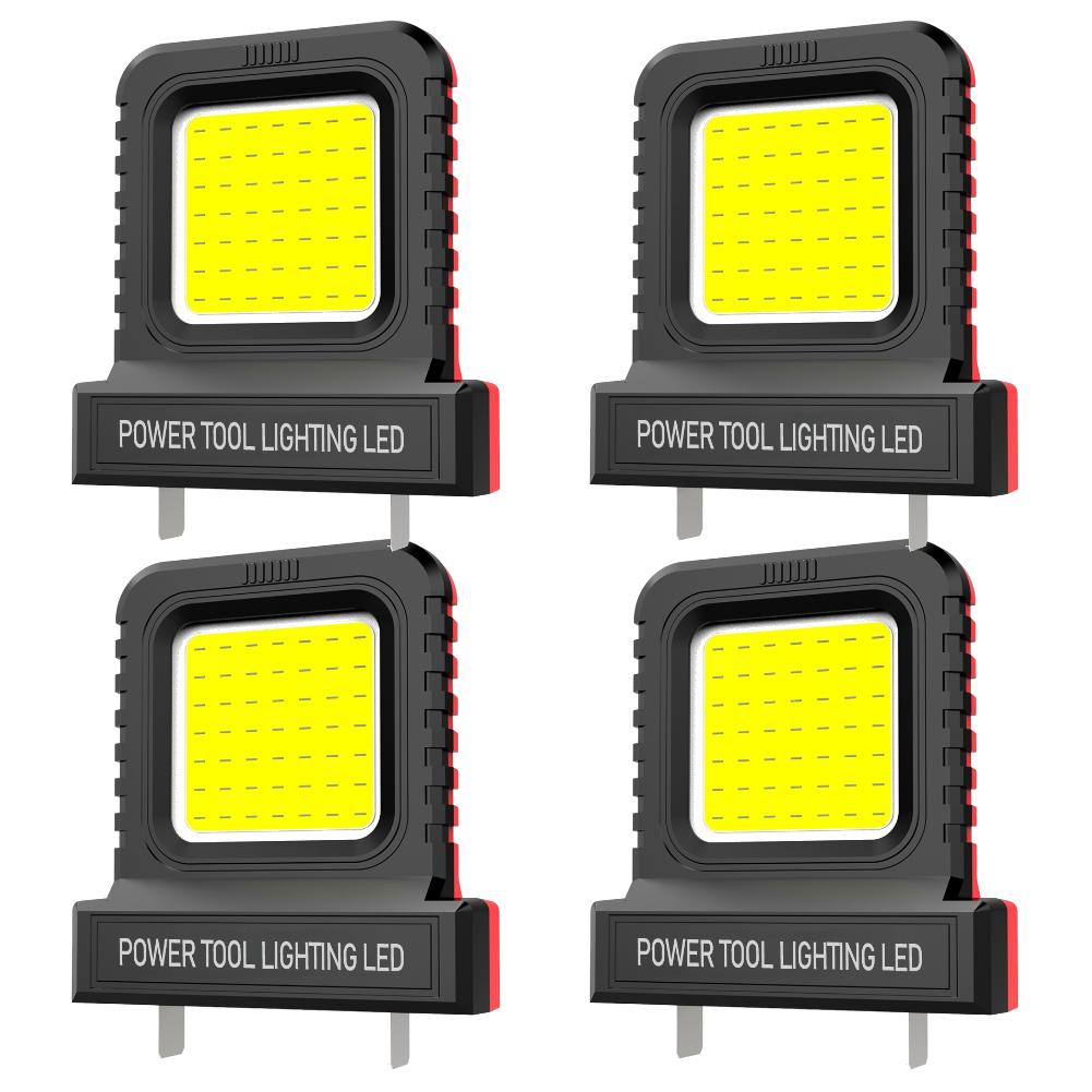 5-1PCS 14W LED Work Light for Makita for Milwaukee for Dewalt for Bosch for Dayi Lomvum Zhipu 20V-21V Li-ion Battery Accessories