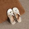 Krazing Pot Microfiber Thick Med Heels Peep Toe Shoes European Design Summer Size 43 Size 42 Platform Women Sandals
