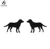 Cute Stainless Steel Heart Dog Earring for Women Cartoon Animal Ear Jewelry Girls Student Lovely Pup Earrings Gifts Accessories