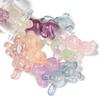 10Pcs Plated Color Acrylic Beads Cartoon Cute Rabbit Violent Bear Bead For DIY Bracelet Phone Chain Keychain Jewelry Ornament