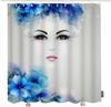 Moon Shower Curtain Full Moon Sea Ocean Clouds Dream Night Bathroom Curtain Waterproof 180x180cm Bathroom Decoration