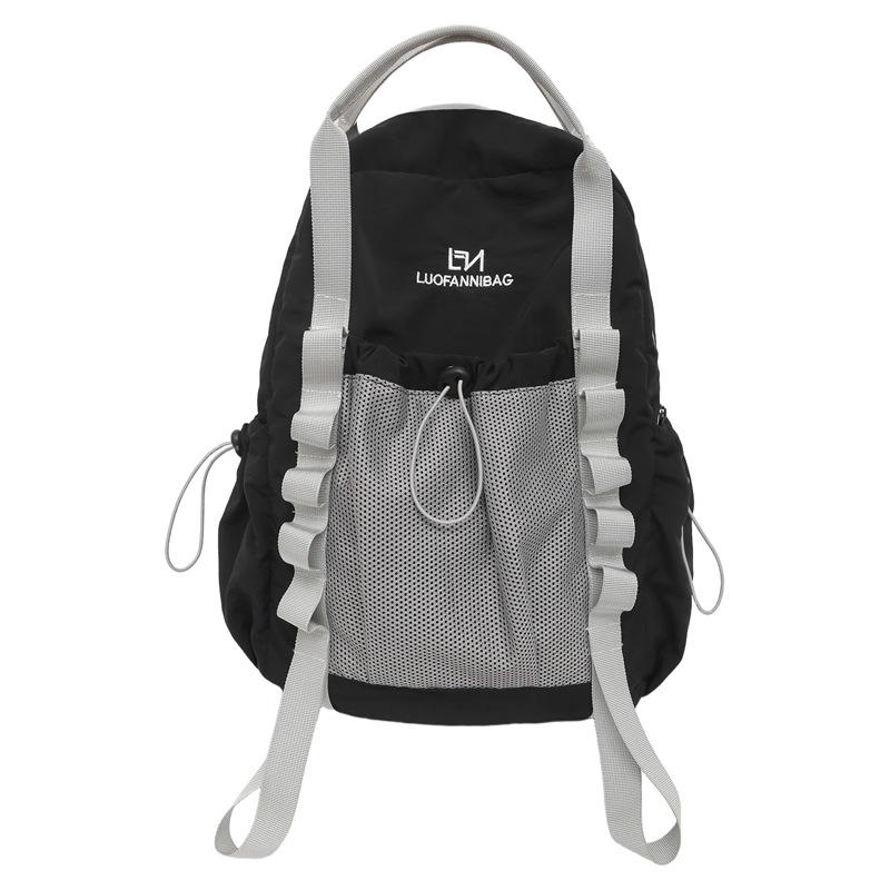 Contrast Color Backpack Student Travel Lightweight Backpack Large Capacity Backpack