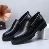 Fashion New Soft Leather Breathable Loafers Men Luxury Brand Casual Flats British Style Youth Walking Shoes with Business Bean Shoes