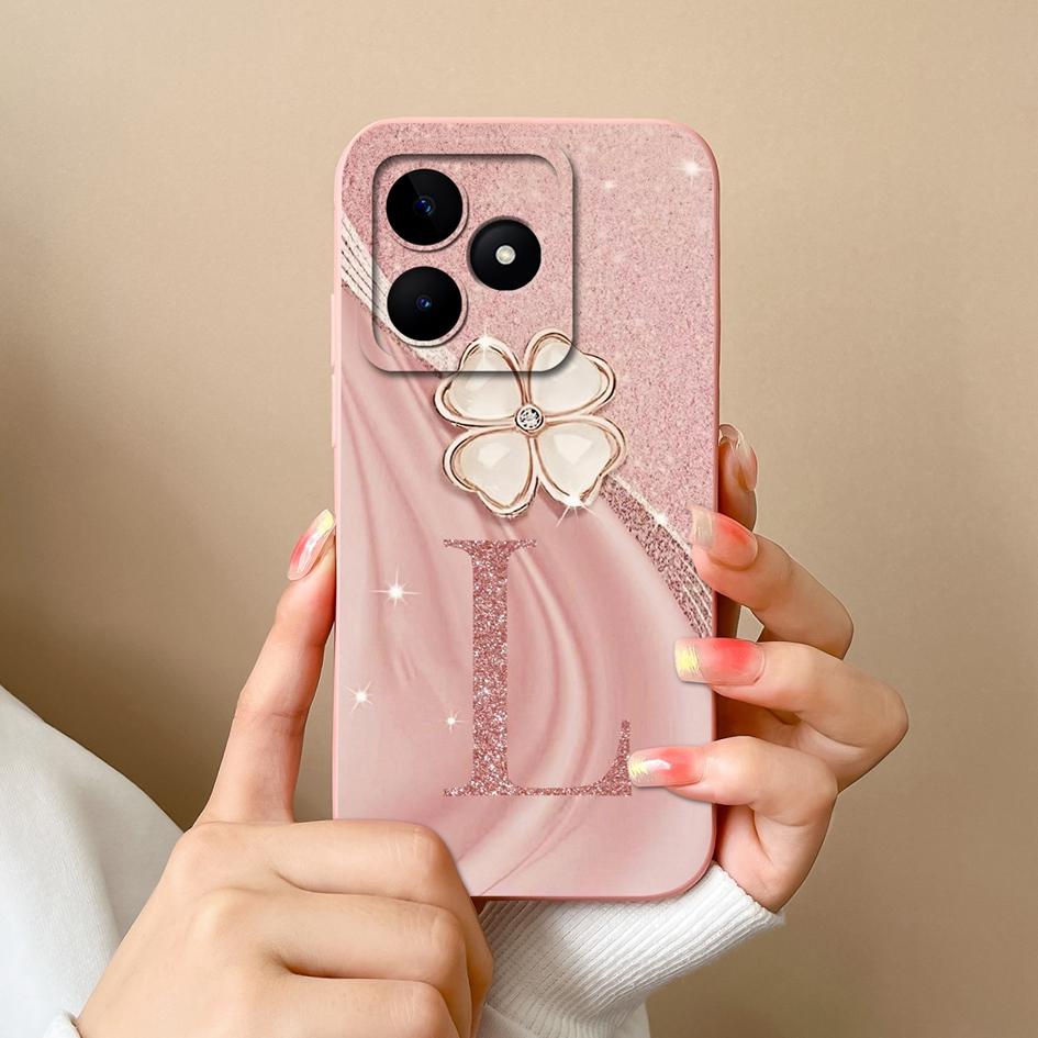 Für Realme C53 C25 C25S C25Y C30 C30S C31 C33 C35 C51 C61 C55 C65 C67 C75 4G 5G Handyhülle Kreatives Buchstabenmuster Weiches Silikongehäuse Für OPPO Capa