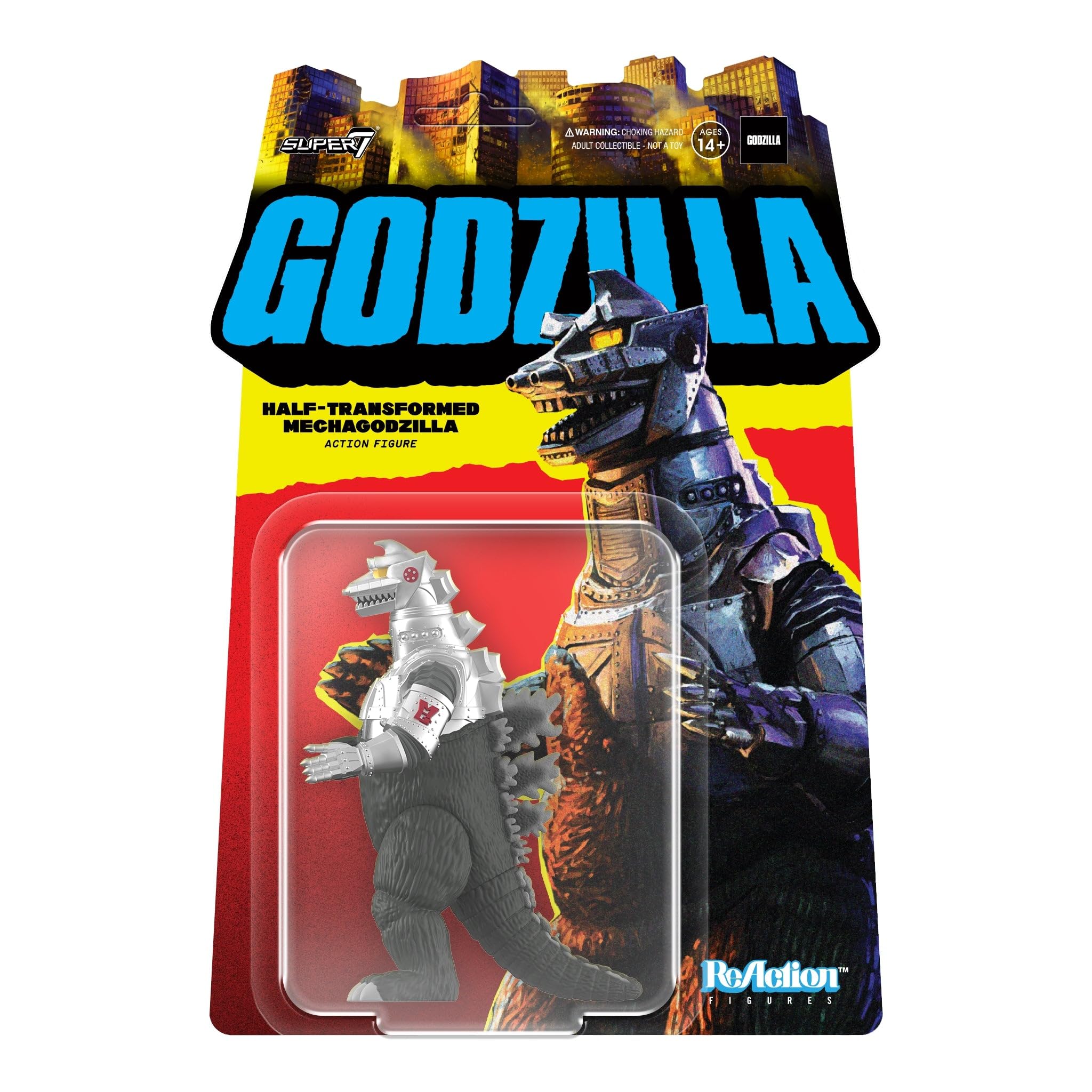 

Super7 Toho Godzilla Half Transform Mechagodzilla - 9,5 см Toho Godzilla Фигурка Классический фильм Коллекционная ретро-игрушка