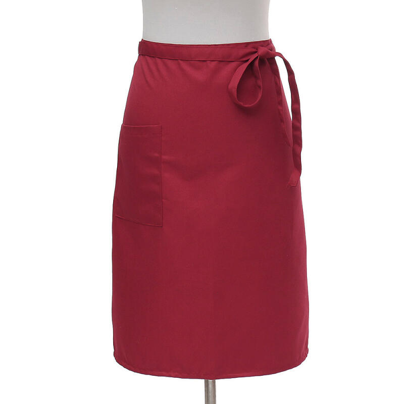 Simple Pocket Waist Apron (Red)