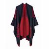 Women's Autumn and Winter Extended Fashion Scarf Shawl Dual-purpose Travel Camping Warm Double-sided Imitation Cashmere Cape