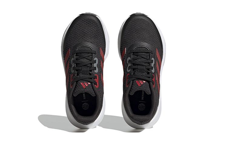 adidas Runfalcon 3.0 Fabric Slip Resistant Slip Resistant Low Top Kids' Running Shoes Black Red Kids' IE7252