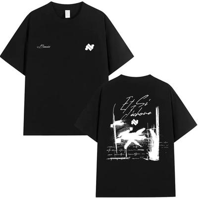 BOUSS ET SI JECHOUE Tour 2025 Merchandise T-shirt Heren Vintage Hip Hop Korte Mouw T-shirts Casual 100% Katoen T-shirt Streetwear