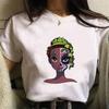 Disney Cartoon Villain Princess Graphic T Shirts Streetwear Y2k Women T-shirts Summer Tops Harajuku Ladies T Shirt White Blouses