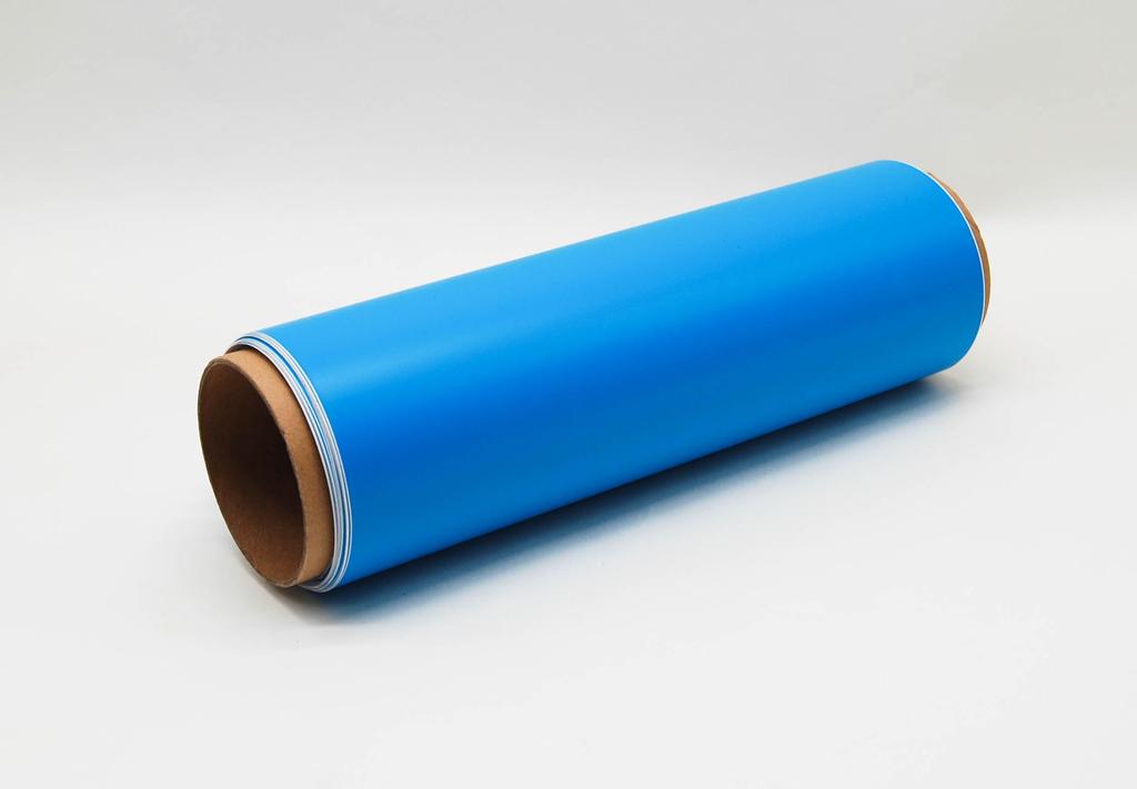 IlMondoMall Wrapping Cutting Sheet with Air Grooves x 30 Matte Sheet, Plain, (500 cm, Blue)