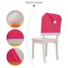 6PCS Christmas Chair Covers, Santa Hat Xmas Chair Covers, Christmas Decorations Indoor Chair Covers For Indoor Kitchen Dinning Room Home Office