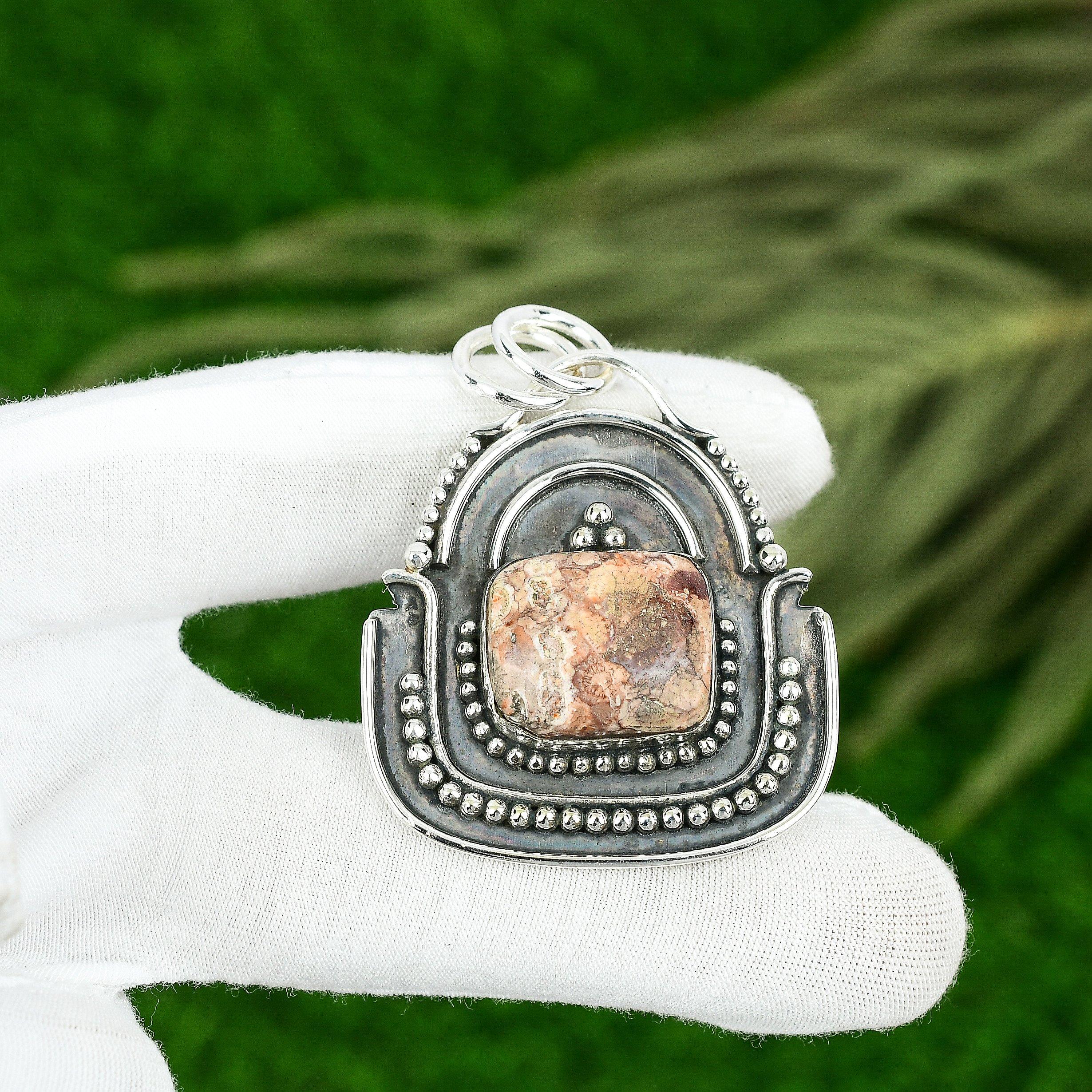 

Friendship Day Sale Natural Birds Eye Jasper New Pendant Jewelry Sterling Silver