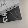 Jinqiao Turning Love Niche Hollow Necklace Women's Style Pendant Versatile Lock Pendant