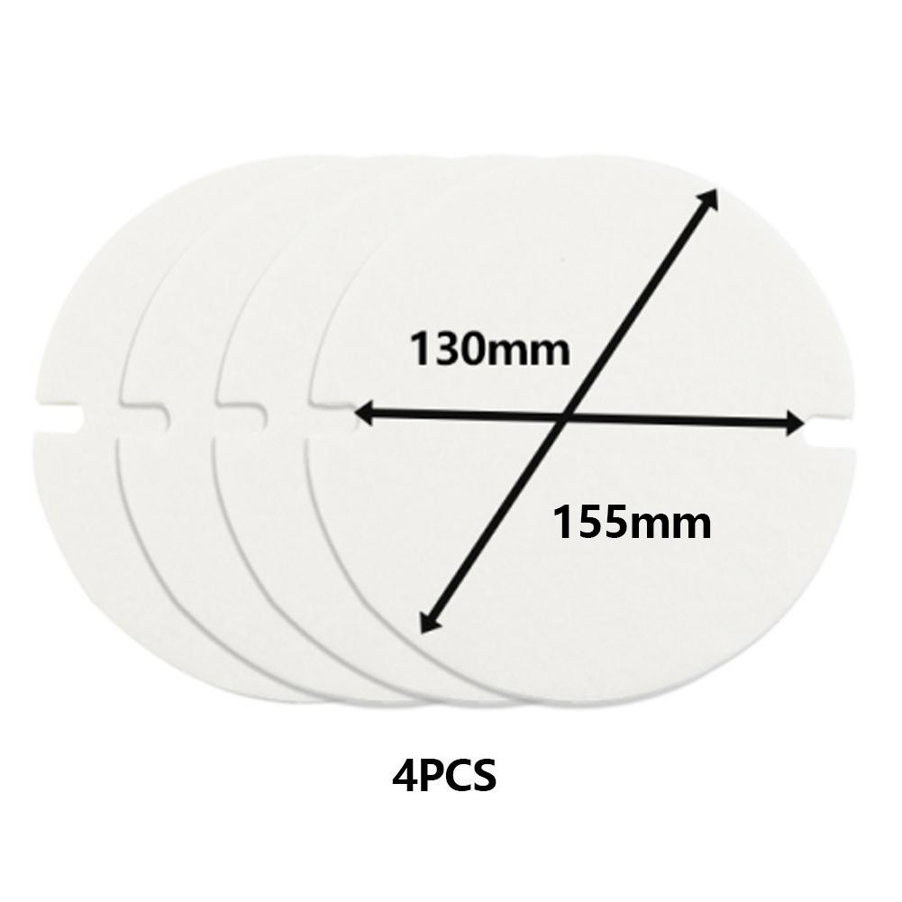 Fiber Paper Stove Door Glass Seal Seal For Stove Pipe Flaps 1200°C 125/155MM 2/4pcs 2mm Flue Pipe Gasket Material