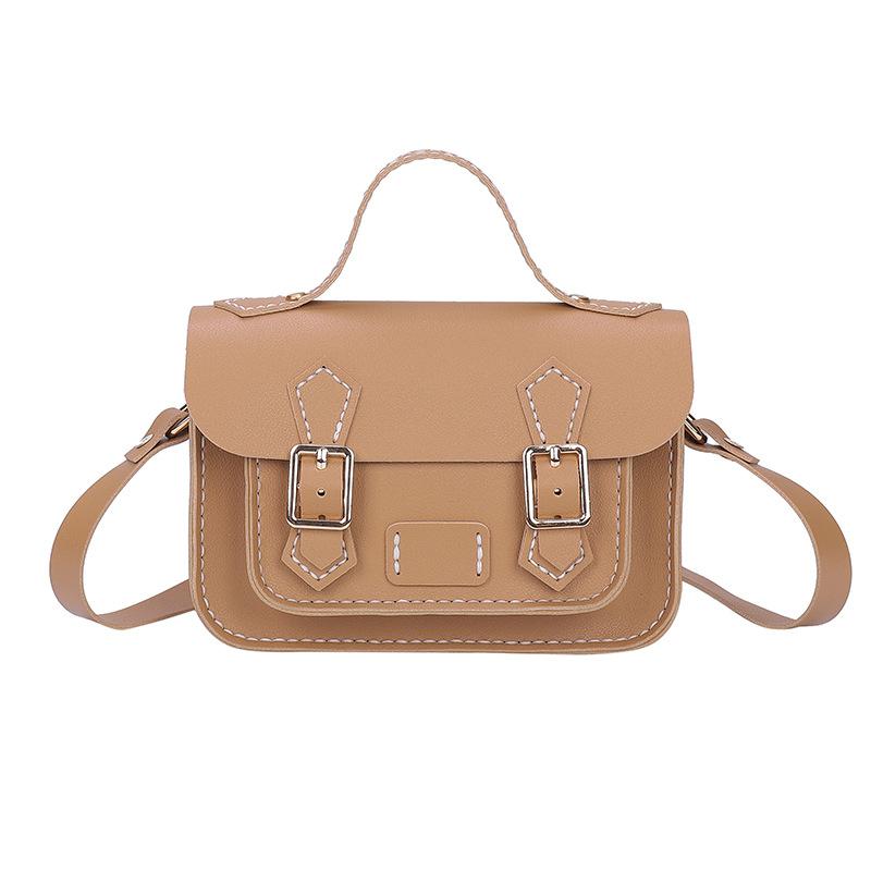 

Customized DIY PU Leather Cambridge Bag Handmade Sewing Women Crossbody Shoulder Bag Handcrafted Semi-finished Kit Colorful