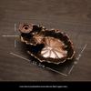 Household Alloy Lotus Pond Frog Backflow Incense Burner Antique Tea Ceremony Sandalwood Metal Incense Sticks Holder Reverse