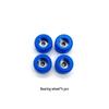 Multi-Color Fingerboard Wheels with Bearings - 4-Pack Professional Upgrade