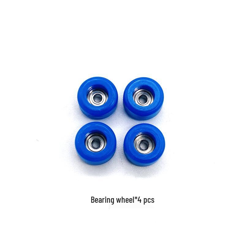 Multi-Color Fingerboard Wheels with Bearings - 4-Pack Professional Upgrade