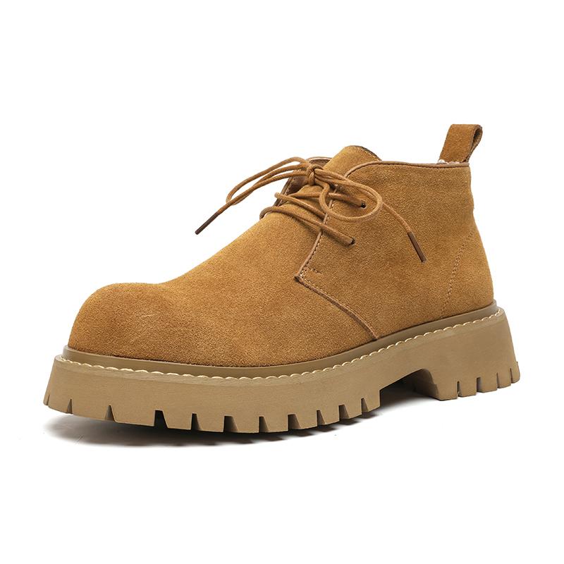 

Мужская обувь на толстой подошве. Роскошные качественные трендовые модели. Для отдыха на природе, для деловых вечеринок, для повседневного офиса. Модная уличная молодежная обувь, классика. 44 жёлтый