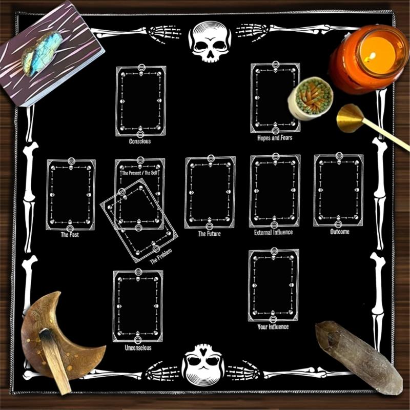 Tarot Tischdecke Altartuch Karten zum Kartenlegen Astrologie Tischdecke Divinations Kartentuch Wandteppich Wanddekoration