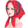 Women Flower Head Scarf Easy Care Wrinkle Resistant Polyester Wrap For Outdoor Activity Daily Fashion