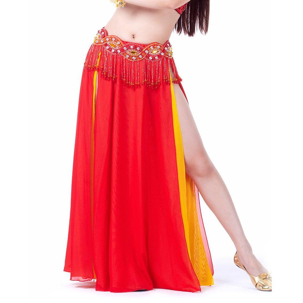 Chiffon Spanish Skirt Tassels Belly Dance Skirt Fashion Belly Dance Accessories  Show Costumes