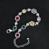 European and American Light Luxury Color Zircon Bracelet Women's Fashion Geometric Diamond-encrusted Dopamine Jewelry Trend Jewelry 2026
