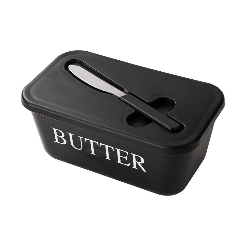 Butter Storage Box with Knife and Lid - Large Capacity, Food Grade PP, Refrigerator Organizer