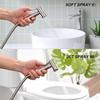 Multifunctional Hand-held Bidet Spray, Bathroom Diaper Shower, Hose and Accessories - Toilet Sprinkler with Dual Spray Function (Silvery)