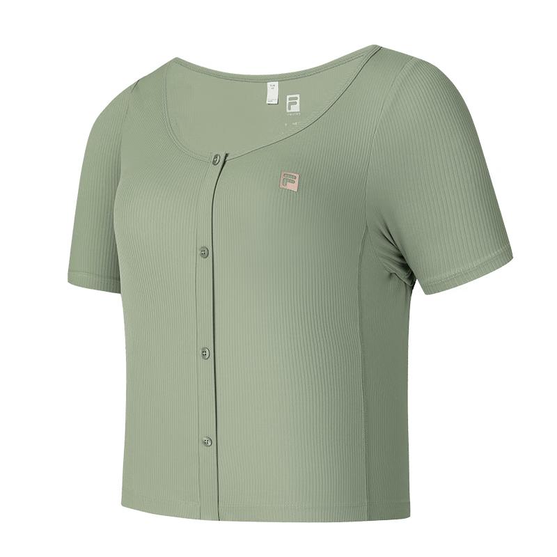 FILA Women s Knit Short Sleeve Round Neck T-Shirt M