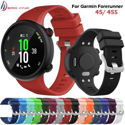 Měkký silikonový pásek na chytré hodinky pro Garmin Forerunner 45 45S Sportovní řemínek na zápěstí pro náhradní náramek Garmin Swim 2 Příslušenství
