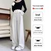 Women's Black Wide-Leg Sweatpants: 2026 New Loose, Lazy Style, Petite, Casual American Fashion
