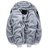 Plush and Thickened Large Size Jacket for Men Hooded Sweatshirt Autumn and Winter Clothing Men's Baseball Uniform Sportswear