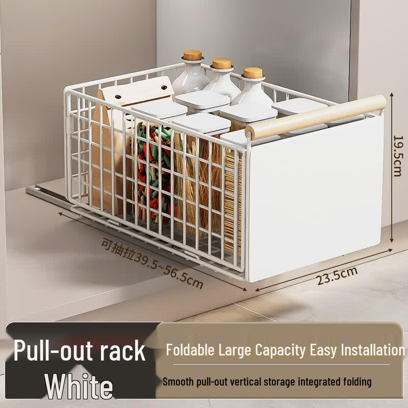 Visionary Foldable Cabinet Pull-Out Storage Basket